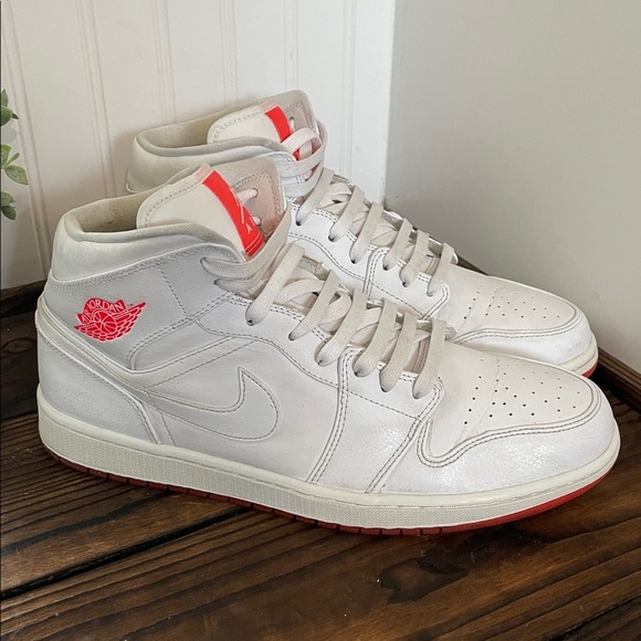 Jordan Other - Air Jordan 1 Mid sneakers "White Infrared 23" colorway Size 13